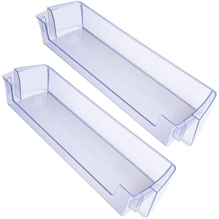 2 Pack RT18M6215SR Door Shelf For Samsung Refrigerator Door Shelf DA63-08645A RT18M6213SR RT18M6215SG Suitable With Samsung Fridge Door Shelves For Samsung RT18M6213SG Door Shelf