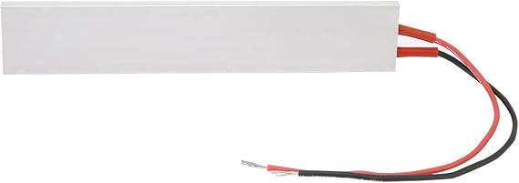 Air Heater, PTC Heating Plate, 150x28.5mm Aluminum Housing PTC Heating Element Plate Thermostatic Heater(12V 220C)