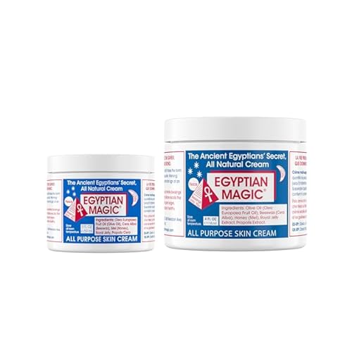 Egyptian Magic - All Purpose Face, Body, and Dry Skin Moisturizing Cream, Skin Protectant for Women & Men, 4 & 2oz Bundle