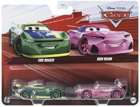 Cars Disney Pixar Pack 2 Metal Cars 1:55 - Eric Braker & Rich Mixon