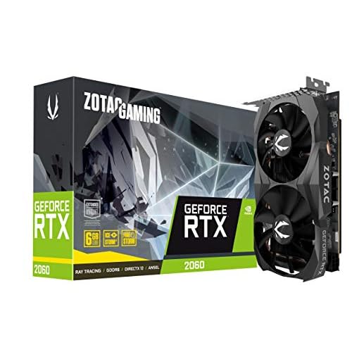 ZOTAC Gaming GeForce RTX 2060 6GB GDDR6 192-bit Gaming Graphics Card, Super Compact, ZT-T20600K-10M