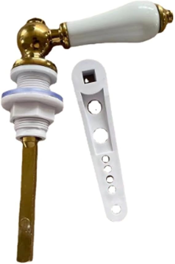 for TRADITIONAL Porcelain Gold Victorian White Toilet Cistern Lever Flush Handle Home Bathroom Accessories