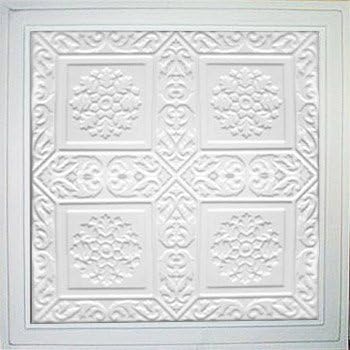 Antique Ceilings Ankara White (24x24 PVC) Ceiling Tile