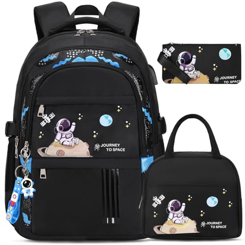 ACESAK Backpack for Boys - Boy Backpack Schoolbag for Boys Kids Children Teens Girls Elementary Middle School Bags, Waterproof Lightweight Kids Bookbag Backpacks Casual Daypack with Lunch Bag Set