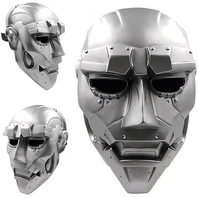 Dr Doom Mask Skull Cosplay Fantastic Four Demon Victor von Doom Metal Helmet Face Prop PVC