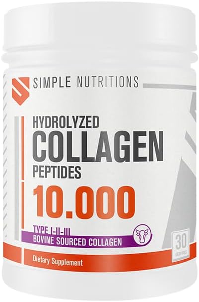 Hydrolyzed Collagen Peptides (Hidrolize Kolajen Peptitleri) | Type I-II-III | Yüksek Biyoyararlanımlı 300gr (30 Servis) | Cilt, Saç, Tırnak, Eklem ve Kemik Desteği | Aromasız