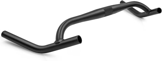 Bike Handlebar PRO Aluminum Alloy Bicycle Handle Bar Big Angle Bend Handlebar Drop Handlebar for Gravel Bikes MTB 22.2 * 31.8mm,430 * 510mm,470 * 600mm,510 * 640mm Black (31.8x430x510mm)