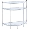 Convenience Concepts Royal Crest Entryway Table, Chrome / Glass
