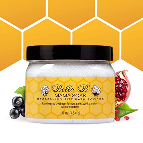 BELLA B Mama Soak 16 oz - Sitz Bath Soak For Postpartum Care - After Birth Care Made with Natural Ingredients - Helps to Heal and Reduce Swelling