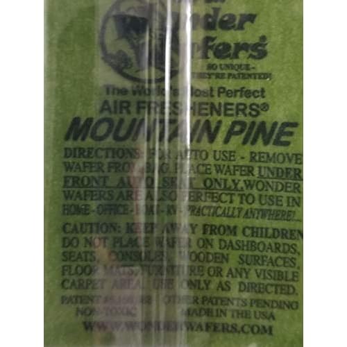 Wonder Wafers 10 CT Individually Wrapped Air Fresheners Mountain Pine