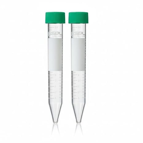 SPL 15ml Polystyrene Conical Centrifuge Tubes with PP Racks(Random Color), 25/Rack, Sterile to SAL 10-6, Case of 500 Max 3,000 g