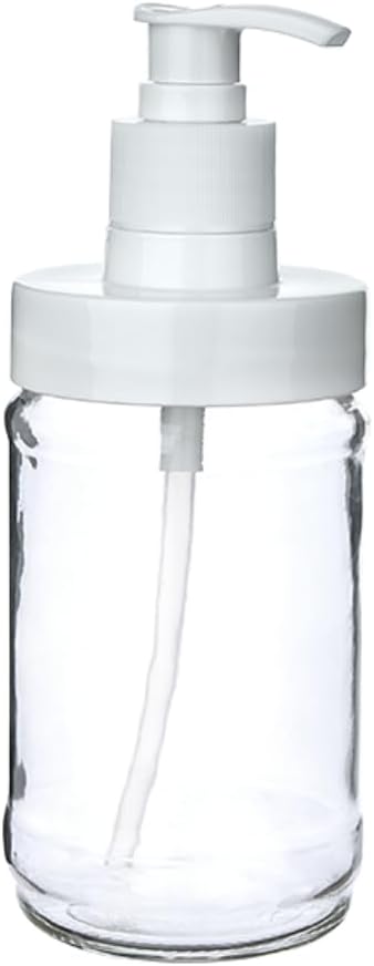 Cam Sıvı Sabunluk & Deterjanlık Kilitli Pompalı Sıvı Sabun Haznesi Banyo Sabunluğu Mutfak Deterjanlığı Deterjan Kutusu 320 ml 1
