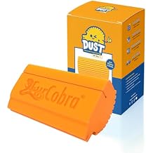 Dust Sponge for Cleaning with Built-In Pocket - Heavy Duty Damp Dusting Sponge with Ridges for Home, Office, Car Surfaces - Portable, Multipurpose, Easy to Use Dust Cleaner, Remover fur cobra