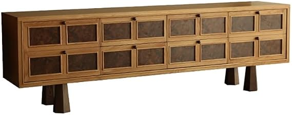 Cabinet 210x40x65cm Modern Chinese-Style Furniture, Vintage Solid Wood Storage Cabinet, Living Room Console Modern TV Cabinet