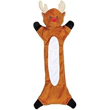 Zanies Festive Unstuffies Dog Toy, Reindeer