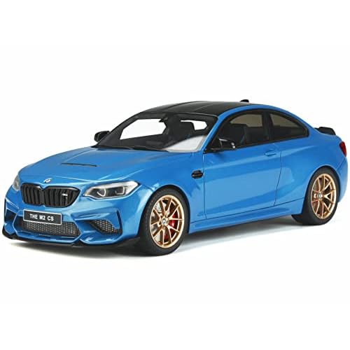 2019 M2 F22 CS Misano Blue Metallic with Black Top 118 Model Car by GT Spirit GT353