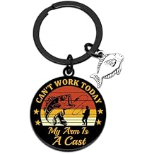 Fisherman Gifts Funny Fishing Keychain for Men's Brother Fishermans Retirement Can't Work Today My Arms in a Cast Fisherman Stocking Stuffers Birthday Thanksgiving
