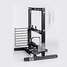 DIY Computer Motherboard Frame Aluminum Open Chassis Rack Full Bare Heat Dissipation Case for ITX, M-ATX, ATX Motherboard (Black)