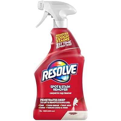 Resolve Carpet and Rug Cleaner Spray, Spot & Stain Remover, Carpet Cleaner Spray, Carpet Cleaner, 22 Ounce
