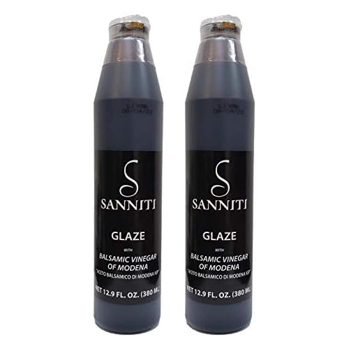 Sanniti Italian Balsamic Vinegar Glaze, 12.9 Ounce Pack of 2
