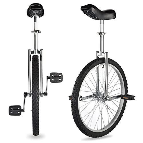 uyoyous 20 Inch Wheel Unicycle for Adults Kids One Wheel Bike with Alloy Rim Pedal Balance Training Cycling Bike Outdoor Sports Mountain Bikes Black
