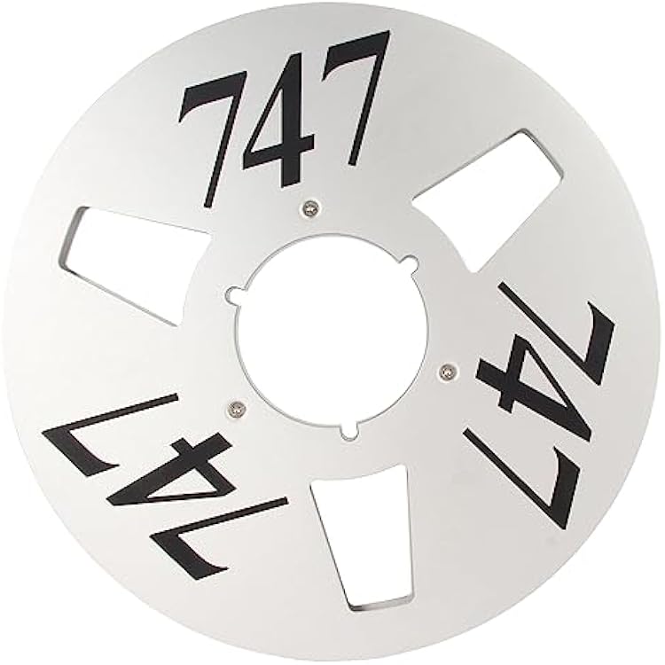 14 10 Aluminum Alloy Open Reel Tape Empty Reel for Recording with 3 Holes & Low Noise, Universal Fit Silver