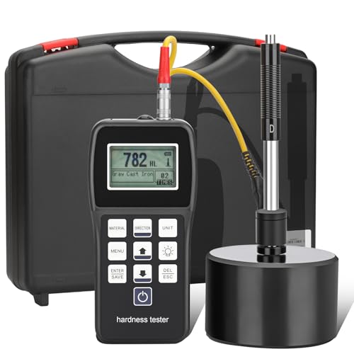 Metal Hardness Tester - Portable Hardness Tester Kit with Test Block,Pen Type Richter Hardness Tester,Rockwell Metal Hardness Meter