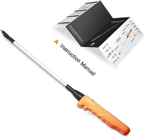 Cattle Prod, Waterproof Livestock Prod Stick with LED Light, Livestock Prod for Livestock Management(25.9in)