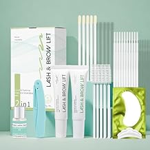 Lash Lift Kit for Eyelash Perm, Professional Lash & Brow Lift Natural Ingredient for Long-Lasting Natural Curl & Self Lash Lifting, Brow Lamination Set for Salon-Quality Results at Home