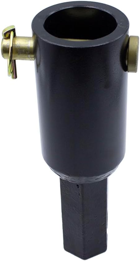 Auger Adapter 2-9/16 inch Female Round to 2" Male Hex Auger Drive Convert