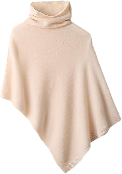 Women's Pashmina Shawl Wraps Turtleneck Poncho Capes Knit Sweater Blanket Winter Warm Shawl Wrap Scarf Cape Ponchos
