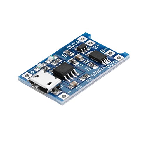 ILS. - TP4056 Micro USB 5V 1A Lithium Battery Charging Protection Board TE585 Lipo Charger Module
