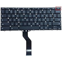 Keyboard US Layout for Acer ChromeBook C910 C910-54M1 C910-C37P 15 C910/R11 C738T C731T CB3-431 CB3-531 CB3-532 CB5-571 NSK-G3SQ Black Laptop Keyboard (with Power Button)