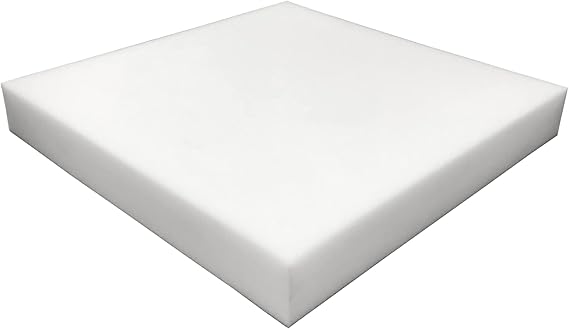 Foamma 12" x 14" x 14" High Density Upholstery Foam Padding - Thick Custom Pillow, Chair, and Couch Cushion Replacement - Craft and Upholstery Supplies for Seat Repair