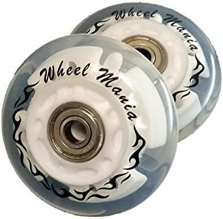 Heavy Duty Custom Wheels, Set of 2, For Casterboards, High Hardness D40 A95, 2.7 inches 68 mm, 3.0 inches 76 mm, Tires, General Purpose Wheels, Third Party Assessed, PL Insurance 2.7 inches 68 mm, LED Rainbow Illumination