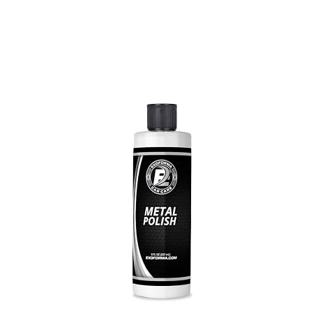 ExoForma Metal Polish Cleaner Cream - Car Chrome Cleaner & Polish | Metal Polishing Compound that Restores Chrome, Revive the Shine, 8 Oz