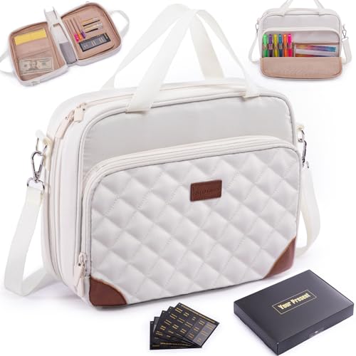 Large Bible Cover Case with Markers and Tabs, Gift Box for Bible Study - Bible Carrier for Men and Women