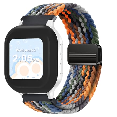 Braided Bands Compatible with Gizmo Watch 3 2 1Gabb watch 3e 3 2 1SyncUP Kids WatchCosmo JrTrack, 20mm Soft Breathable Adjustable Replacement Bands for Boys Girls