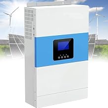 CHRISK 8000W Hybrid Pure Sine Wave Inverter Solar Hybrid Inverter High Frequency Solar Inverters Built in Solar Controller with WiFi Module