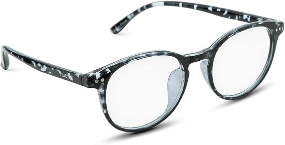 NECTAR Blue Light Blocking Glasses for Men & Women Glossy Blue Tortoise Shell Frame Filters 45% HEV Blue Light Flexible TR90 Frames The Cambridge