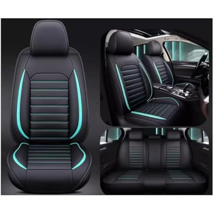 Car Cover Seats Full Set For Seat Leon ST Cupra 2017-2018, Full Set Waterproof Seat Covers, Set Leather Car Seat Cushion Protectors, Airbag Compatible, Leather Auto Seat Protectors 5 seatsColor:A