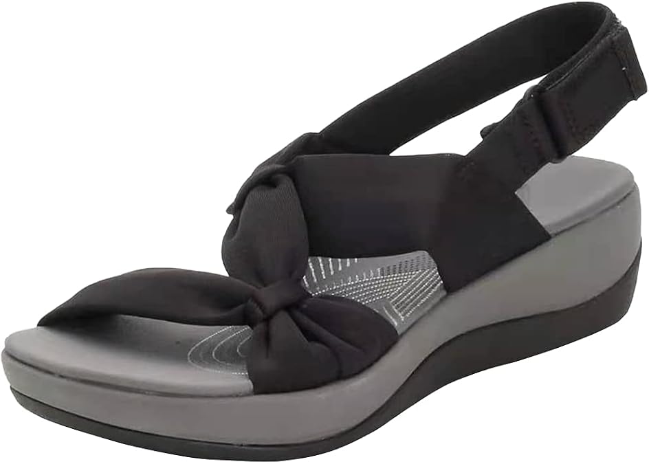 Super Stellar Women's Sandal, Summer Beach Shoes Buckle Design Thick Sole