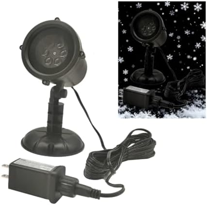 Christmas Projector Lights Outdoor Projector Lights Waterproof Plug in Moving Effect Wall Mountable for Halloween Christmas Holiday New Year Home Party Decoration Show snow--flake