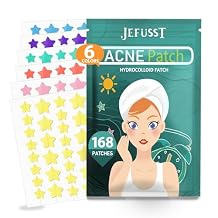 Pimple Patches for Face, 168 Patches, Hydrocolloid Acne Patches, Cute Star Pimple Patch for Healing Stickers with Tree & Salicylic 2 Sizes, Zit Covers
