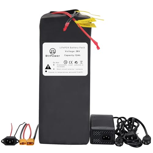 36V 48V 52V 60V 72V Ebike Battery 10AH 20AH 30AH 40AH 50AH 60AH LiFePO4Lithium Ion Battery Pack with 2A 3A 5A Charger and 20A 40A 50A 80A BMS for 250W 550W 750W 1000W-5500W Motor