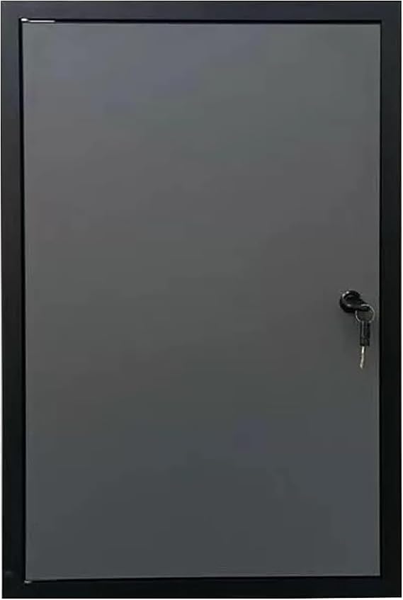 Metal Access Panel Door with Lock, 16 X 16 16 X 24 20 X 20 24 X 24 26 X 32 Inch Access Door Concealed Wall Inspection Door for Water Meter Wiring(Dark Gray,32x71in(800x1800mm))