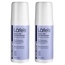 Lafe's Natural Deodorant | 3oz Roll-On Aluminum Free Natural Deodorant for Men & Women | Paraben Free & Baking Soda Free with 24-Hour Protection | Extra Strength | 2 Pack