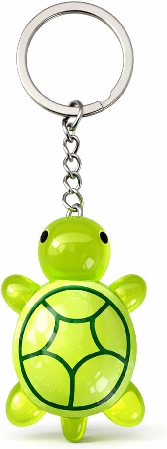 Turtle Keychain-Tortoise Keychains Bag Charms for Women with Neon Green, Ocean Key Chains Gifts for Animal Lovers,Girls,Friends,Family