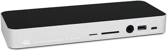 OWC 14-Port Thunderbolt 3 Dock with Cable, Compatible with Windows PC and Mac, Silver, (OWCTB3DK14PSL)