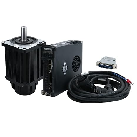 110ST-M04030 AC 220V/380v Servo Motor 1.2KW 3000RPM 4N.M 1200W Single-Phase Ac Drive Permanent Magnet Matched Driver A-SVD 30A (Without brake 380v)
